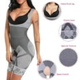 thumbnail image 3 of FITVALEN Women Seamless Mid Thigh Shapewear Waist Trainer Tummy Control Full Bodysuit, 3 of 6