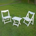 thumbnail image 3 of Trilenars 3-Piece Bistro Set With Rectangular Coffee Table, Outdoor Dining Furniture Set, Foldable Outdoor Garden Tables And Chairs Set For Backpacking, Fishing, Hiking, Camping, 3 of 6