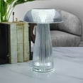 thumbnail image 6 of Home Accents 10.2 Inch Acrylic Mushroom LED Rechargeable Cordless Lamp Clear, 6 of 7