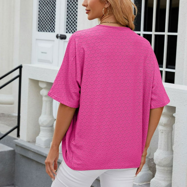RYRJJ Women s Soft Cardigan Blouse for Evening Dress Wedding Cape Bolero Solid Open Front Short Sleeves Beach Cover Up Tops Hot Pink S