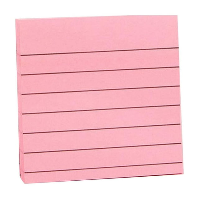 Clearance! Lined Sticky Notes 6 Pads 3X3 Inches Aesthetic Pads with Lines Neutral Boho Self Stick Note Pads Perfect for Home School Desk Accessories 100 Sheets/Pad 6 One Size Multi-Color