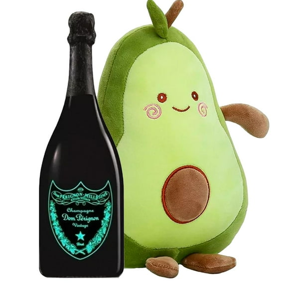 Champagne Dom Perignon Luminous 750 ml + Peluche Aguacate 27 cm