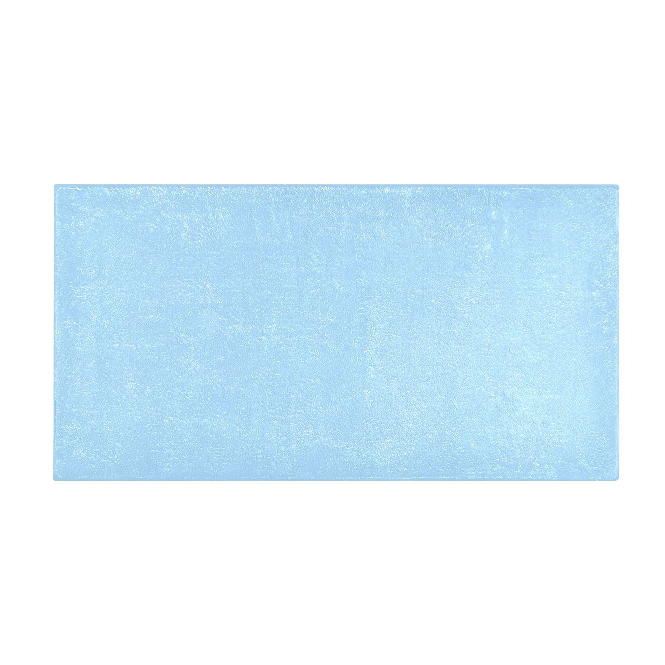 Light Sky Blue Bath Mat 39x20 Non-Slip Bathroom Rugs Absorbent Soft Plush Quick Dry for Tub Shower Kitchen Home Decor