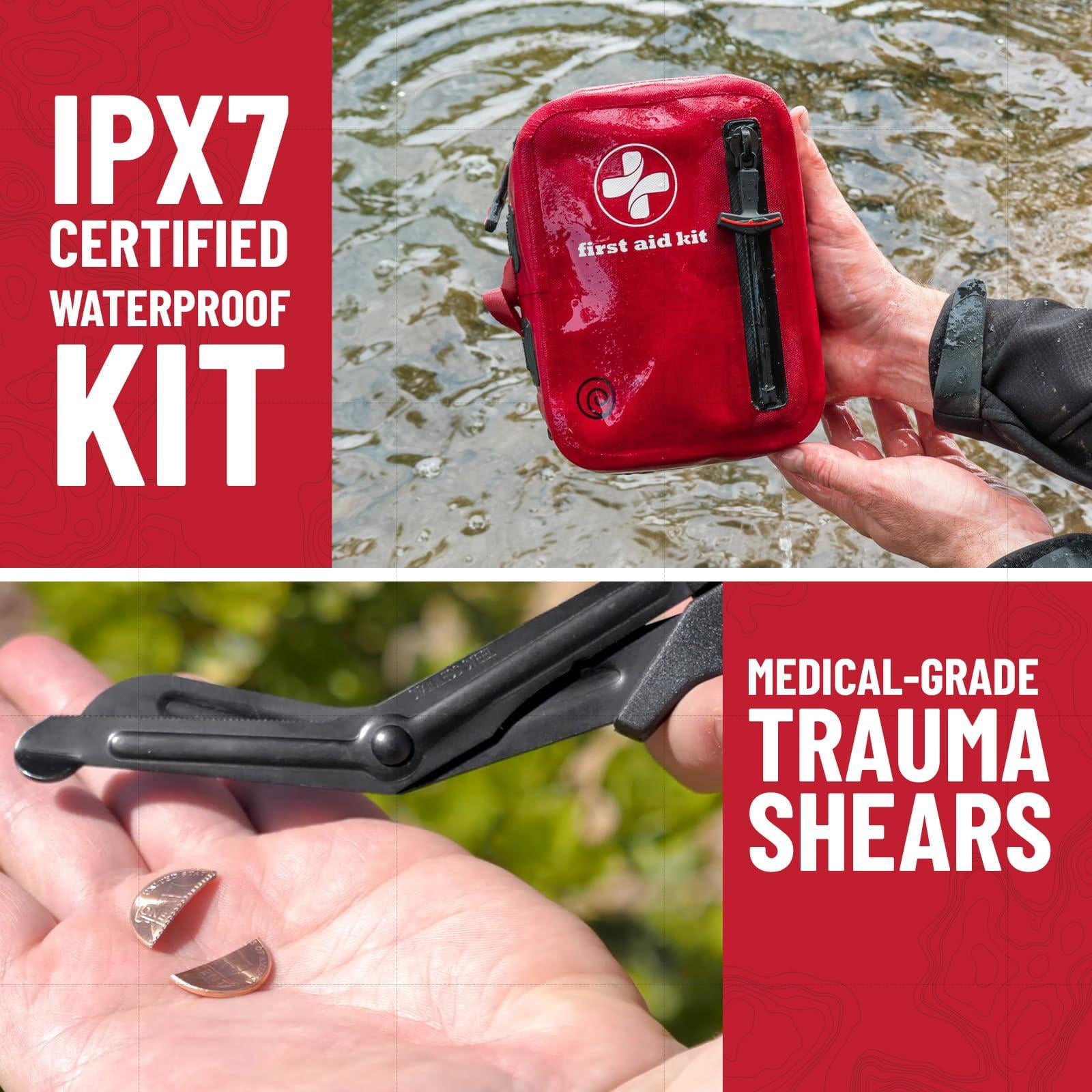 98-piece Waterproof First Aid & Kit - Comprehensive Emergency Preparedness Gear For Camping  Hiking Backpacking And Outdoor Adventures