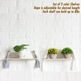thumbnail image 5 of Visland Hanging Shelves for Wall & Window Plant Shelf Indoor - Floating Wall Shelves with Beads Tassels Boho Wall Decor for Bedroom Bathroom Living Room, 5 of 7