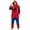 Red1, variant on Spider Hero Fleece Cosplay Onesie Jumpsuit, Full Zip Hooded Web Print Pajamas Sleepwear for Adults Cosplay Party