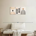 thumbnail image 2 of Elephant Stock Between Night And Day Wall Art - Horizontal Multi Panel Canvas - Living Room Wall Decor - Abstract Multi Panel - Gray And White Decor - 32" x 15", 2 of 8