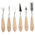 thumbnail image 4 of Worgeous Professional Oil Painting Spatulas with Smooth Wooden Handles for Art Painting 6 Pieces, 4 of 8