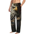 thumbnail image 6 of Rateoe Noble Style Bald Eagle Pattern Men’s Ultra-Soft Comfy Pajama Lounge Pants Sleepwear,Comfortable Lounge Wear,lightweight Pajamas, Casual Home Wear-Large, 6 of 6