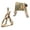 Brown, variant on Touchdog 'Caliber' Designer Embroidered Fashion Pet Dog Leash And Harness Combination