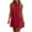 Wine, variant on Sleeveless Tank Dress for Women Back Keyhole Linen Solid Casual Mini Dresses A-Line Summer Beach Hawaiian Shift Sundresses