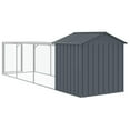 thumbnail image 6 of vidaXL Chicken Cage with Run Anthracite 46.1"x320.1"x48.4" Galvanized Steel, 6 of 8