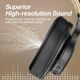 thumbnail image 6 of OneOdio Bluetooth Over-Ear Headphones with Mic | Wireless & Corded Dual-Mode Headphones for Drum Piano PC Phones Laptop-72 Hours Playtime-A70 Gold, 6 of 10