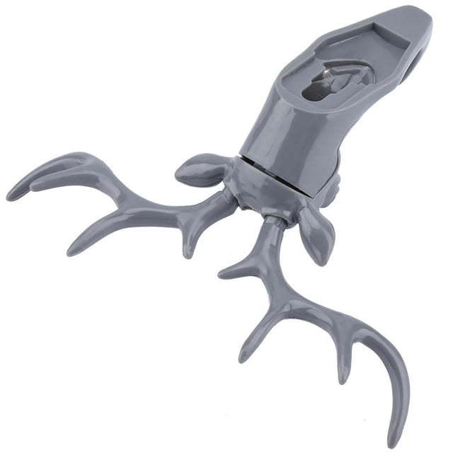 Soporte de pared para colgar sombreros o abrigos, dise?o de cabeza de ciervo en 3D, para decoración del hogar, gris, 1 Suministro Para el Hogar Octpeak NO