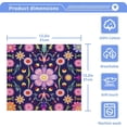 thumbnail image 4 of Coolnut Cute Flower Pattern Washcloths, Soft and Absorbent Cotton Towel, 4 Pack 12 X 12 Inches Premium Quick Dry Face Towel Wash cloth, 4 of 7