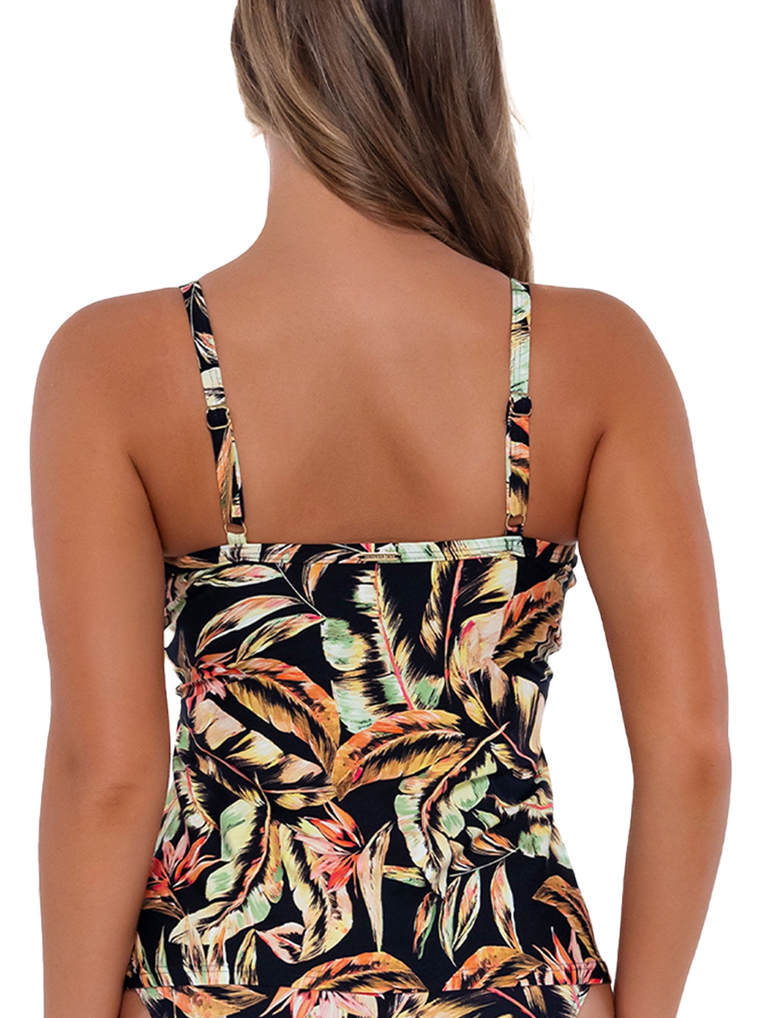 SUNSETS PRINTED FOREVER TANKINI (D-DD CUP) - MOON TIDE