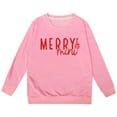 thumbnail image 4 of Chandail à Capuche de Noël pour Filles Lettres Joyeuses Manches Longues Mode Décontractée Col Rond Chandail d'Hiver Confortable pour Enfants, 4 of 4