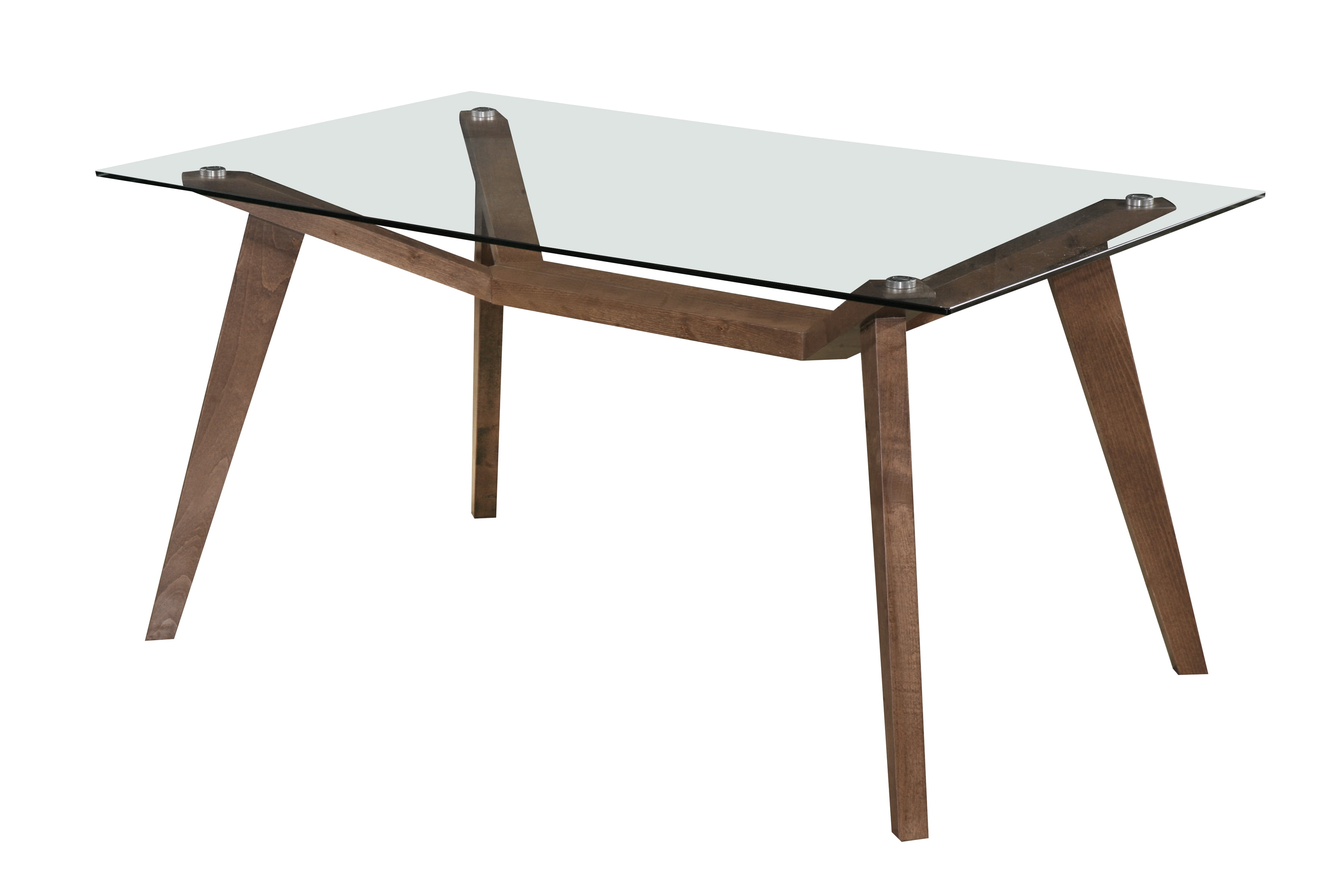 Aeon Furniture Lavinia Dining Table In Walnut Finish 6470 Walnut Walmart Com Walmart Com