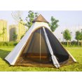 thumbnail image 5 of Latourreg Outdoor Large Double Layers White Waterproof Pyramid Camping Tipi Tent for 3-4 Person, 5 of 7