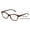 Tortoise, variant on Women 2 Tone Cateye Clear Progressive Reader - Zero Power On Top - No Bubble Reading Glasses Z110 +2.00