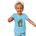 thumbnail image 4 of Lilgiuy Toddler Boys Girls St. Patrick's Day T-Shirts Gnome Clothes Tee Shirt for Kids Short Sleeve Crewneck Cotton Pullover Tops Birthday Gift (Blue), 4 of 5