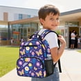 thumbnail image 3 of KUIFORTI Butterfly Floral Toddler Backpack Girls Kids School Bag with Multiple Organizer Pockets Adjustable Straps Breathable for Preschool Kindergarten Back to School Gifts, 3 of 7