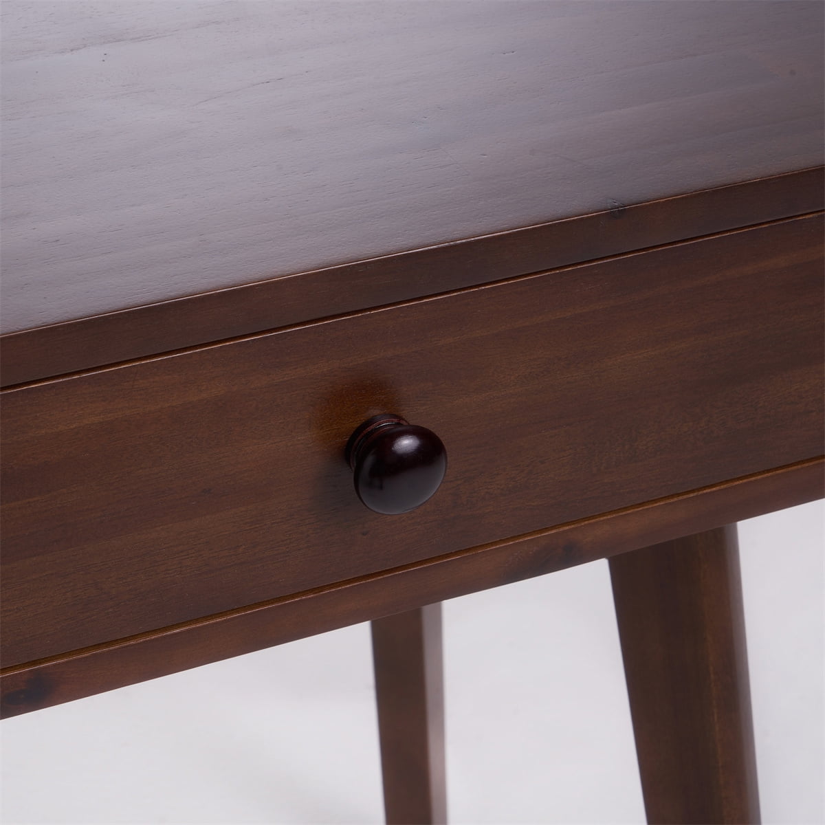 Kepooman Home Office Computer Desk, Study Writing Desk with 2 Drawers, Industrial Morden Laptop Table, Walnut Kepooman Home Office Computer Desk, Study Writing Desk with 2 Drawers, Industrial Morden Laptop Table, Walnut