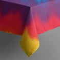 thumbnail image 5 of Colorful Rainbow Tie Dye Spiral Pattern Square Tablecloth,Waterproof Square Table Cover,Wipeable Spillproof Washable Table Cover for Home Kitchen Party Decor 42"X42"(107x107cm), 5 of 6