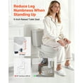 thumbnail image 2 of VEVOR Raised Toilet Seat, 350 lbs Capacity, 5-Inch Lift Height, Commode Elevated Toilet Seat Riser with Enlarged Opening for Seniors, Elderly, Handicap, Disabled, Adults, Fits Elongated & Round Bowl, 2 of 9