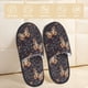 thumbnail image 2 of Fotbe Butterfly1 Pantuflas Peludas para Mujer con Estampado, Zapatillas de Peluche, Zapatos de Invierno para Casa, Uso Interior y Exterior-Medium, 2 of 8
