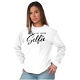 thumbnail image 5 of Believe in Selfie Cute Motivational Women's Long Sleeve T Shirt Brisco Brands X, 5 of 6