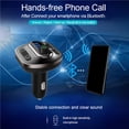 thumbnail image 2 of Bluetooth Car Mp3 Player Transmisor Fm 12V / 24V Cargador Universal Para Automóvil Llamadas Manos Libres Con Puertos Usb Duales Admite Tarjeta Micro Sd / Unidad Flash Usb / Salida Aux Sweethay VI002693-00, 2 of 7