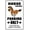 Warning Sign 1, variant on Horse Lovers Parking Only Vinyl Sticker - 8"x12", Novelty Decor for Horse Enthusiasts, NS 077