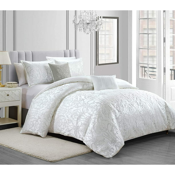 luxury comforter sets queen gray