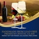 thumbnail image 2 of Copas de vino de cristal NutriChef, 2 elegantes copas altas de vino tinto y blanco con tallo transparente, transparentes, 2 of 8