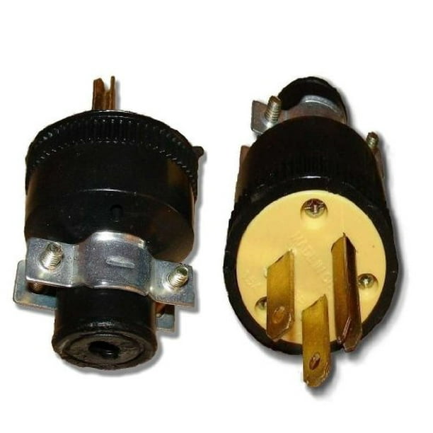 Wholesale 25 Pack Heavy Duty 3Prong Male Electrical Plug Replacement