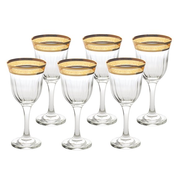 Lorren Home Trends Red Wine Melania Collection Bowl, Set of 6, Amber