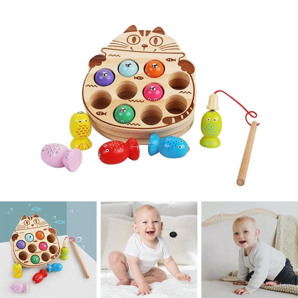 Juguetes Montessori para , magnética, rompecabezas de , clasificación , de para de 3 CUTICAT juego de pesca