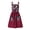Claret, variant on Fiykzur Vintage Pinafore Apron Dress for Women with Pockets Cute Floral Chef Aprons for Kitchen Cooking Baking Gardening