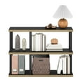 thumbnail image 5 of Furinno Turn-N-Tube No Tools 3-Tier Decorative Display Shelf in Americano/Black, 5 of 6