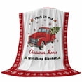 thumbnail image 6 of Red Christmas Blanket Soft Cozy Warm Throw Blanket for Couch, Plush Fuzzy Flannel Fleece Blankets for Sofa, Truck Xmas Tree Snowflake Gifts Winter Bed Blankets Lightweight Gifts for Women, 40"x60", 6 of 9