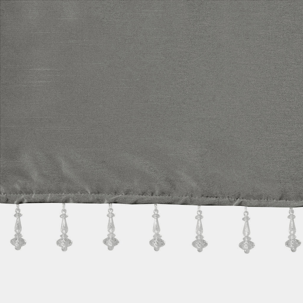 Gracie Mills Elroy Lightweight Beaded Faux Silk Valance - GRACE-9134