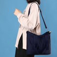 thumbnail image 4 of Bolso Bandolera para Mujer Bolso Mano Lona Ligero para Viajes Oficina (azul Oscuro), 4 of 6