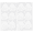 White, variant on Thickened Felt Metatarsal Forefoot Half Insoles Shock Absorbing Anti-Slip Sweat Absorbent Anti-Rub High Heel Pads, 12PCS, U&Peach Shape