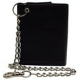 thumbnail image 2 of Men's RFID Blocking Premium Leather Chain Trifold Wallet, 2 of 14