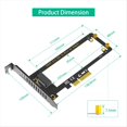 thumbnail image 4 of PCI-e 4.0 4X A NVMe 1U GEN-Z EDSFF 9,5 mm, 15 mm, 25 mm de Grosor, SSD E1.S Corto con Disipador de , Adaptador PM9A3 PM9D3, 4 of 5