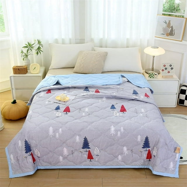 CUITING Clearance Queen Size Cooling Comforter Washable Hypoallergenic Reversible Quilt Lightweight Soft Breathable Cooling Quilt- Stay Cool All Night