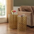 thumbnail image 1 of Atlin Designs Ensemble de Tables Gigognes 2 Pcs en Or, 1 of 5