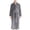 W-878 Gray, variant on Navy Man Plain Pajamas Sleepshirts for Man Long Sleeve Turtleneck Flannel Brunch Fall Winter 2026 Clothing XL