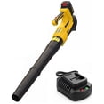 thumbnail image 2 of Garvee Battery Power Leaf Blower 550 CFM/130 MPH, 20V Portable Hand Blower with 6-Variable Speed for Lawn, Driveway, Sidewalk, Yellow & Black, 2 of 8